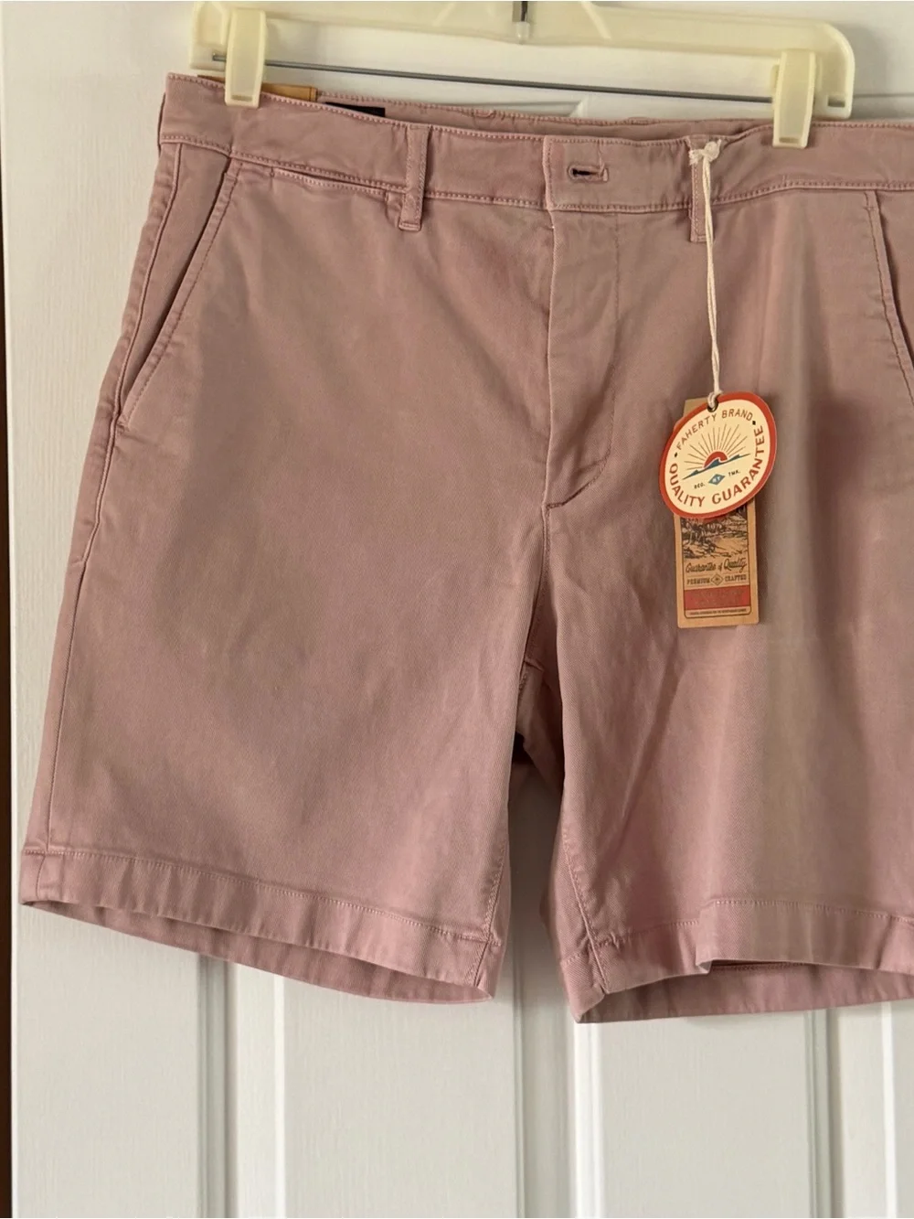 Faherty Brand Cosstline Men’s Chino Short Spring Quartz Size 32/8” Inseam NWT
